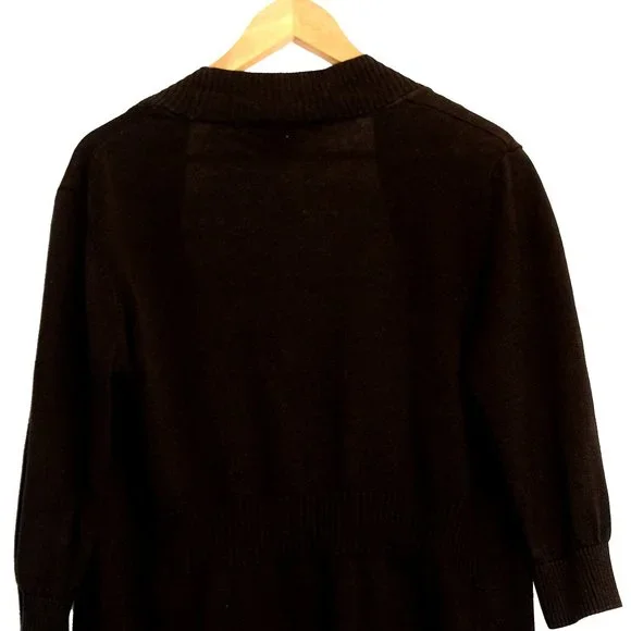 89th & MADISON 3/4 Length Sleeve Rounded Cardigan - Picture 2 of 2